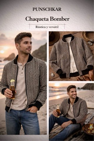 Chaquetas Bomber unisex Punschkar Estampada Tapizs