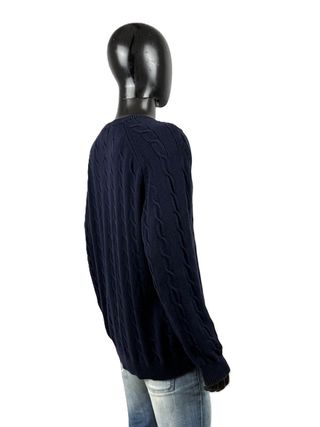 Maglione Kappa Uomo XL Blu Cotone V-Neck