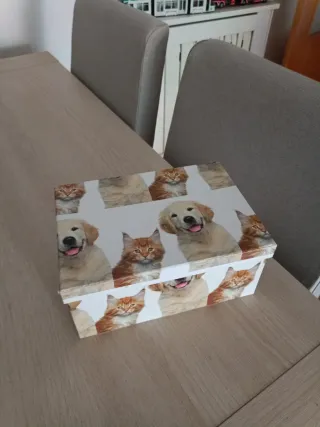 Set di scatole di cartone decorate