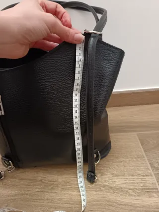 Borsa vera pelle nera