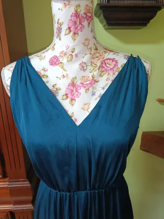 Vestido largo satinado