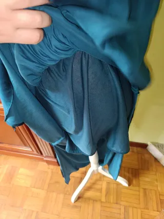 Vestido largo satinado