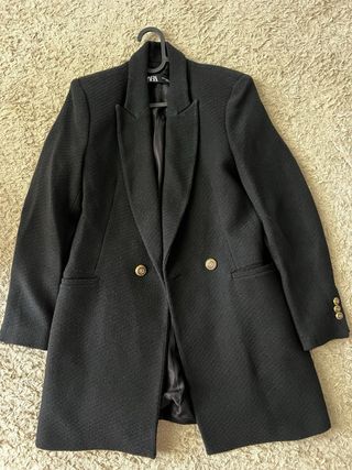 Blazer Zara Negro Mujer