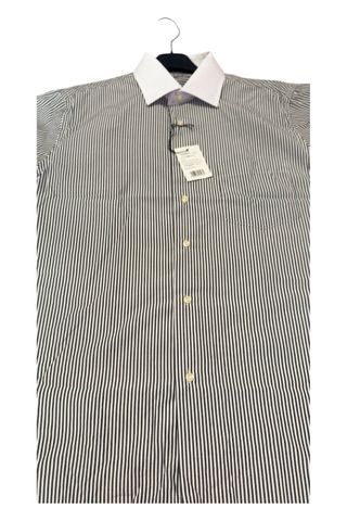Camicia Attore uomo righe bianco/nero taglia 40 M