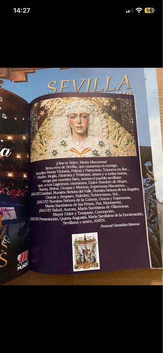 Lote revistas semana santa de sevilla de coleccion