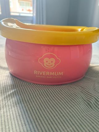 Orinal Bebé Banana Rivermum Rosa y Amarillo