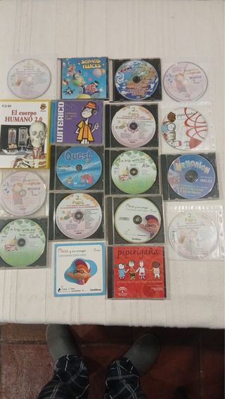 Lote de 16 CDs Infantiles Educativos y Musicales