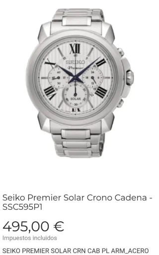 Seiko Premier Solar Crono SSC595P1