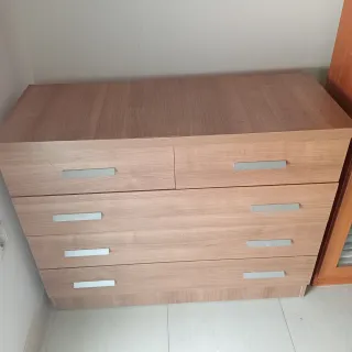 Cómoda 1 metro madera clara