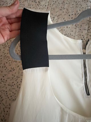 Vestido Zara Blanco y Negro