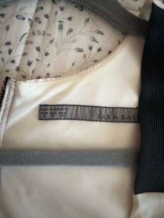 Vestido Zara Blanco y Negro