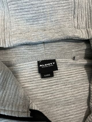 Felpa Alcott Uomo Grigia Zip