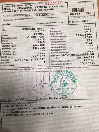 Mercedes-Benz Clase C 2001