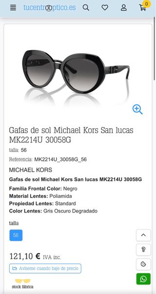 Gafas Michael Kors