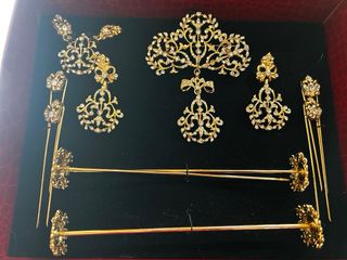 Aderezo Fallera Adulto/Niña Dorado