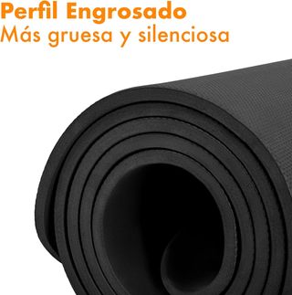 Esterilla Yoga Negra con Funda y Correa