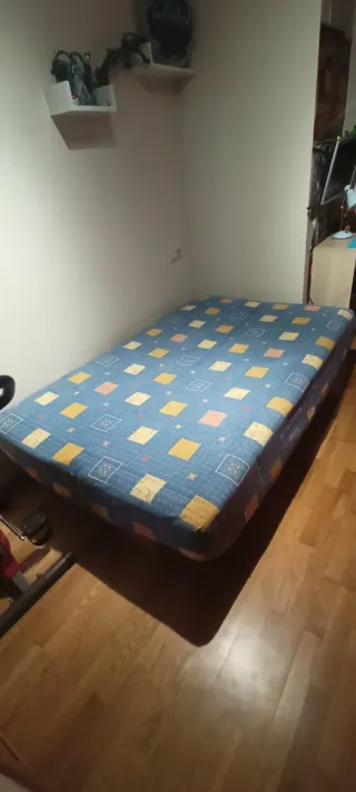 Sofá Cama Negro con Cojines