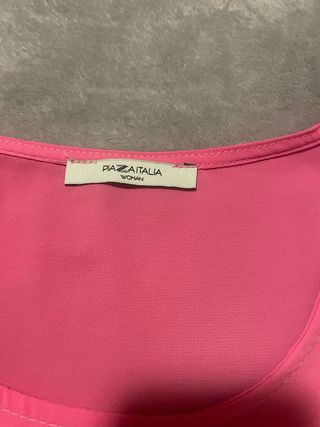 Blusa rosa gasa talla única Bkusa
