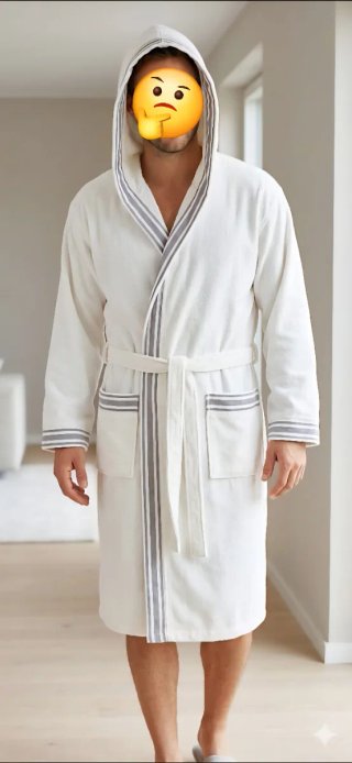 Accappatoio unisex con cappuccio
