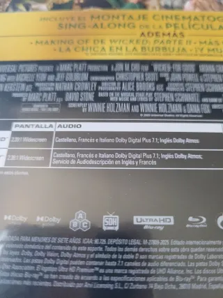 Steelbook Wicked Parte II 4K UHD Blu-ray