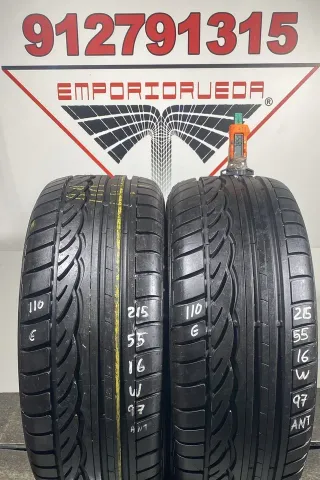 -215 55 16 W DUNLOP RUEDA AL 90% VIDA UTIL