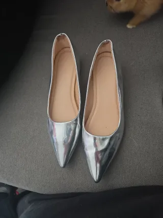 Zapatos plateados talla 34