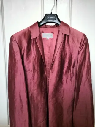 Cortefiel Vestido+Abrigo de Ramio T.42 !Impecable!