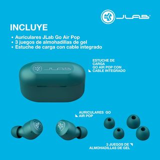 JLab Go Air Pop Auriculares Inalambricos Bluetooth