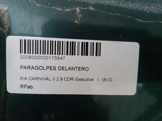 KIA CARNIVAL II 2.9 CDRi Executive PARAGOLPES DELANTERO