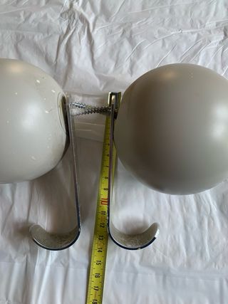 Appendiabiti sfera beige/grigio metallo