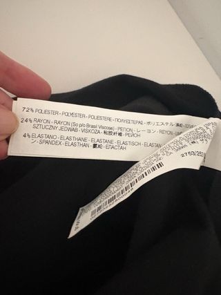 Vestito tubino nero Zara Tg L