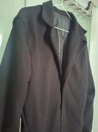 Abrigo negro talla L