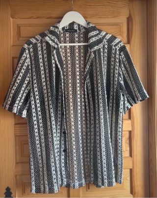 Camisa Urban Boy Beige y Negro