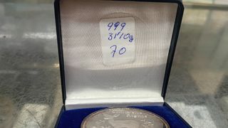 Moneda Plata 999 Zambia 1994