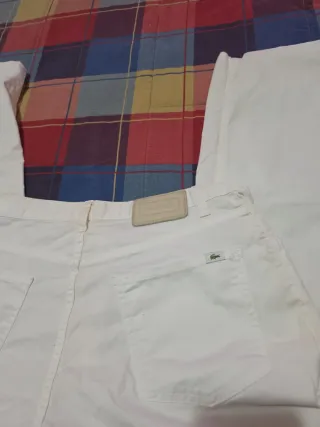 Pantalón Lacoste Hombre Blanco