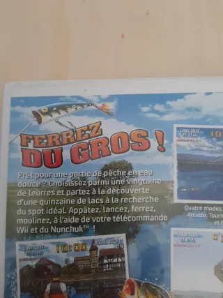 Juego COMO NUEVO Wii Sega Bass Fishing + Caña