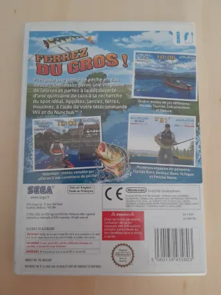 Juego COMO NUEVO Wii Sega Bass Fishing + Caña