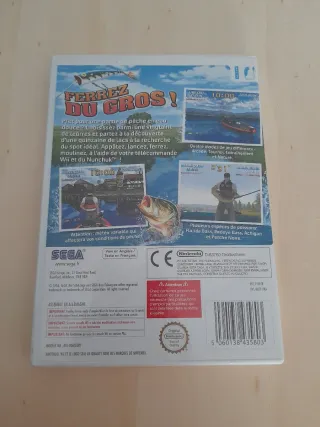 Juego COMO NUEVO Wii Sega Bass Fishing + Caña