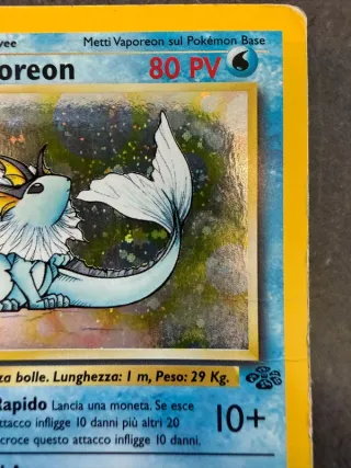 Vaporeon 12/64 Set Jungle Carta Pokémon