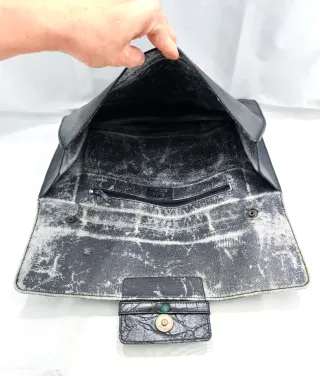 Pochette vintage anni 80 nera