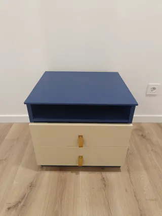 Par Mesitas Noche Beige y Azul