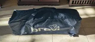 Cuna de viaje azul