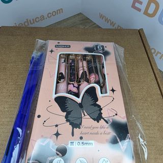 Set 6 bolígrafos + 6 recambios