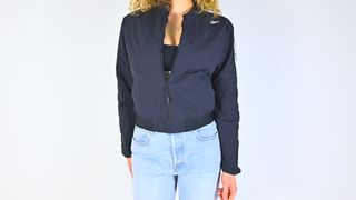Felpa bomber Fila nera con bande iconiche