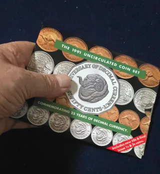 Australia 1991 Set Moneda Decimal 25 Aniversario