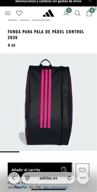 Paletero Adidas Control 2026 Nuevo