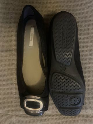 Ballerine Geox nere con fibbia argento