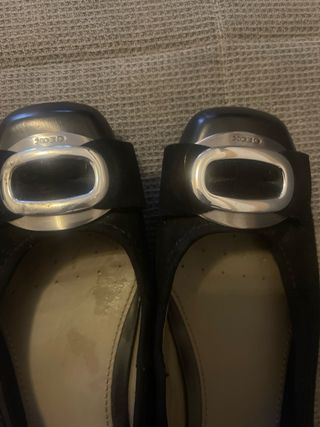 Ballerine Geox nere con fibbia argento