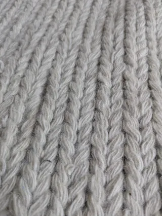 Alfombra lana y algodón crema