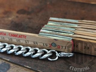 Bracciale a maglie spesse lucido